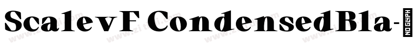 ScalevF CondensedBla字体转换